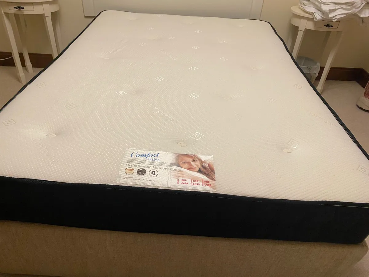 Memory Foam Double Bed - Base & Mattress - Image 2