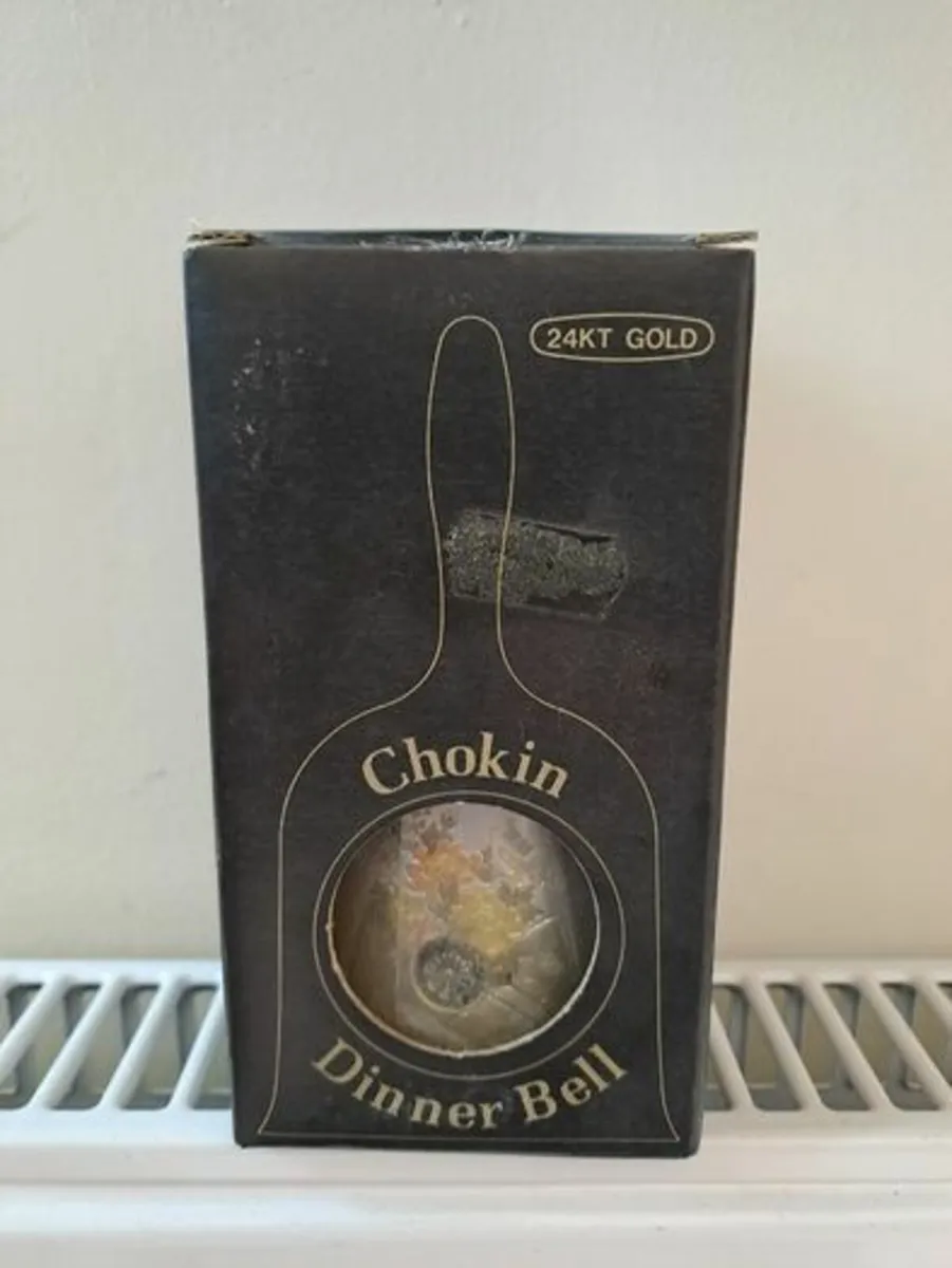 24 kt gold Chokin Dinner Bell - Image 1