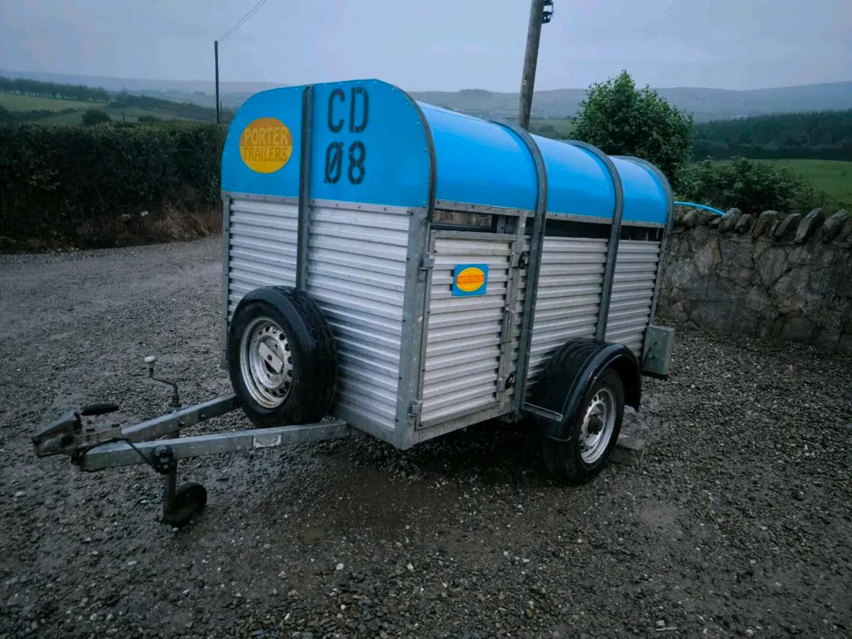 Porter 7x4 sheep calf livestock trailer - Image 1