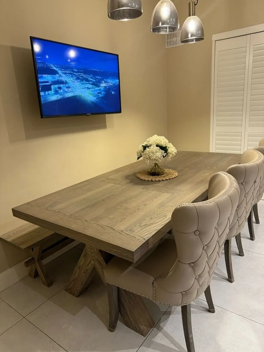 Dining Table, Bench & Chairs - Image 2