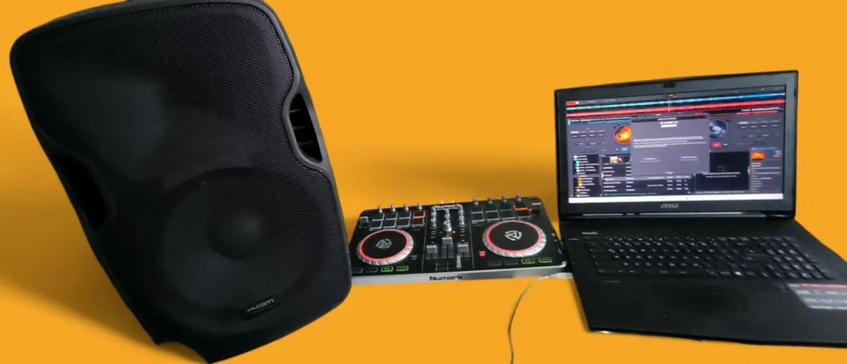 DJ controller and Kam Bluetooth speaker bundle - Image 1