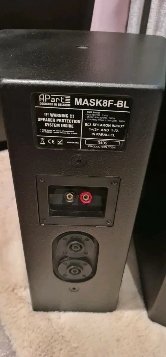 Pair of Apart mask8f-bl Hi-Fi loudspeaker 300W eac - Image 1