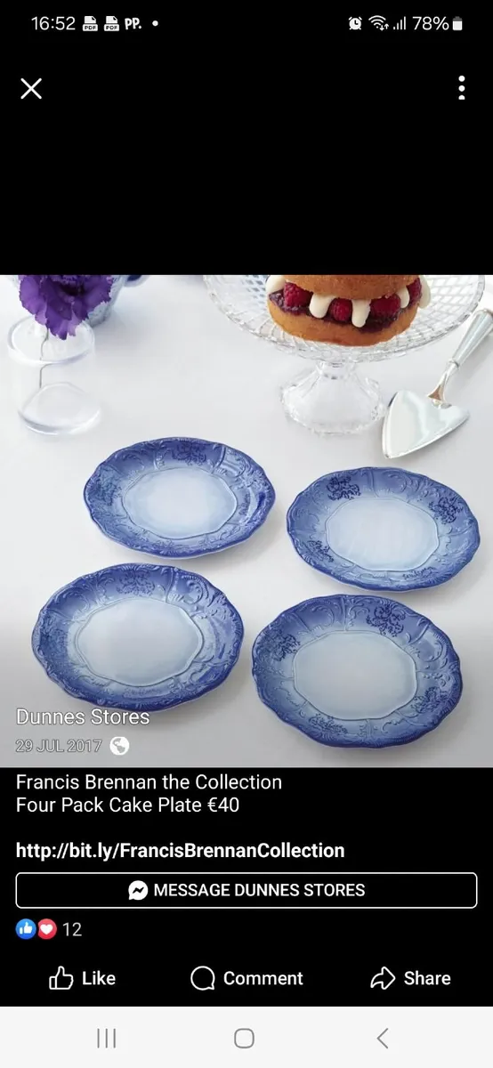 Francis brennan 19 piece teaset never used - Image 3