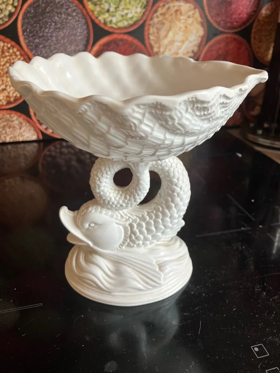 Vintage Rita Dal Pra White ceramic fish dish - Image 1