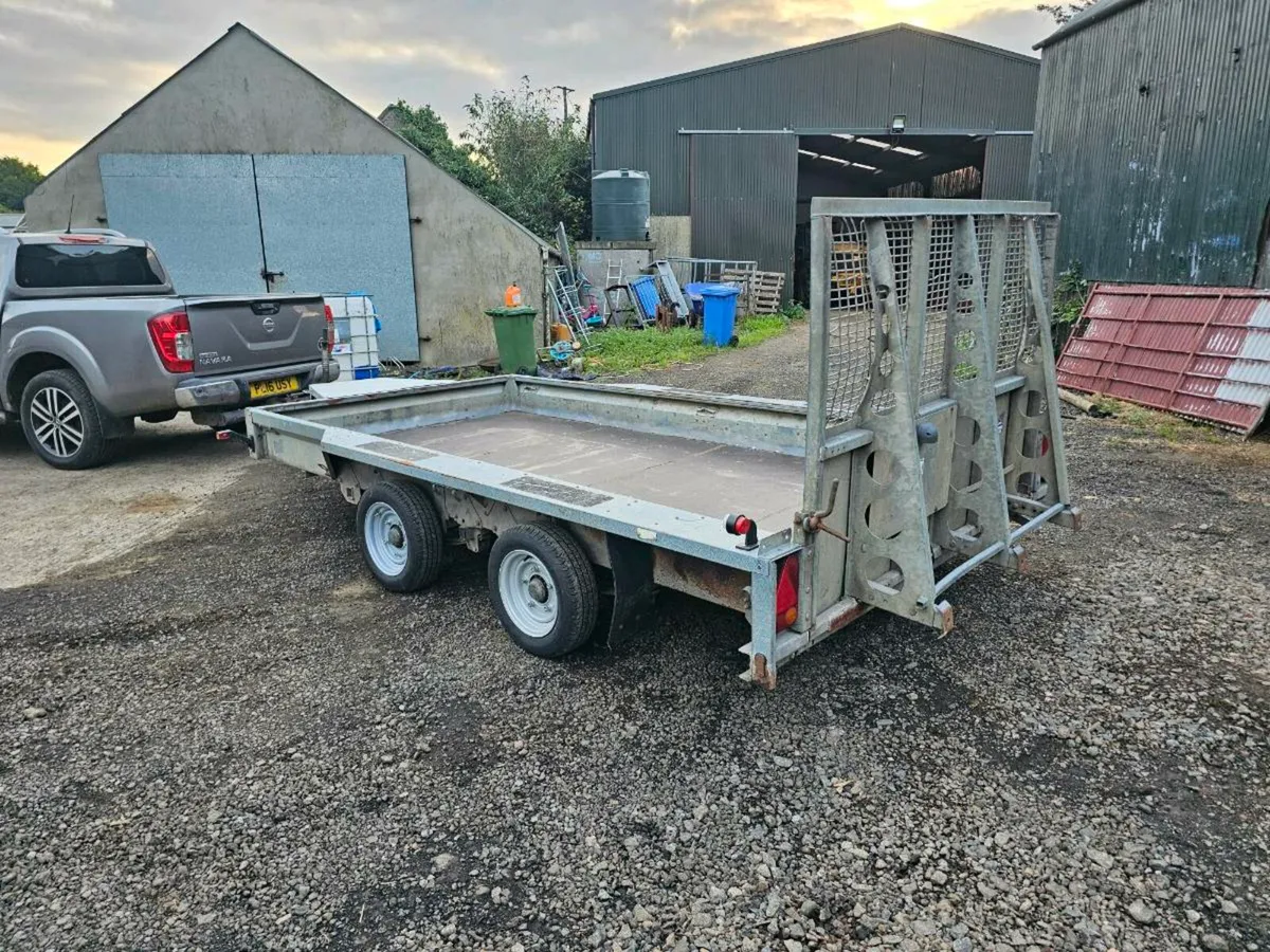 Ivor williams 12x6 plant trailer no vat - Image 1