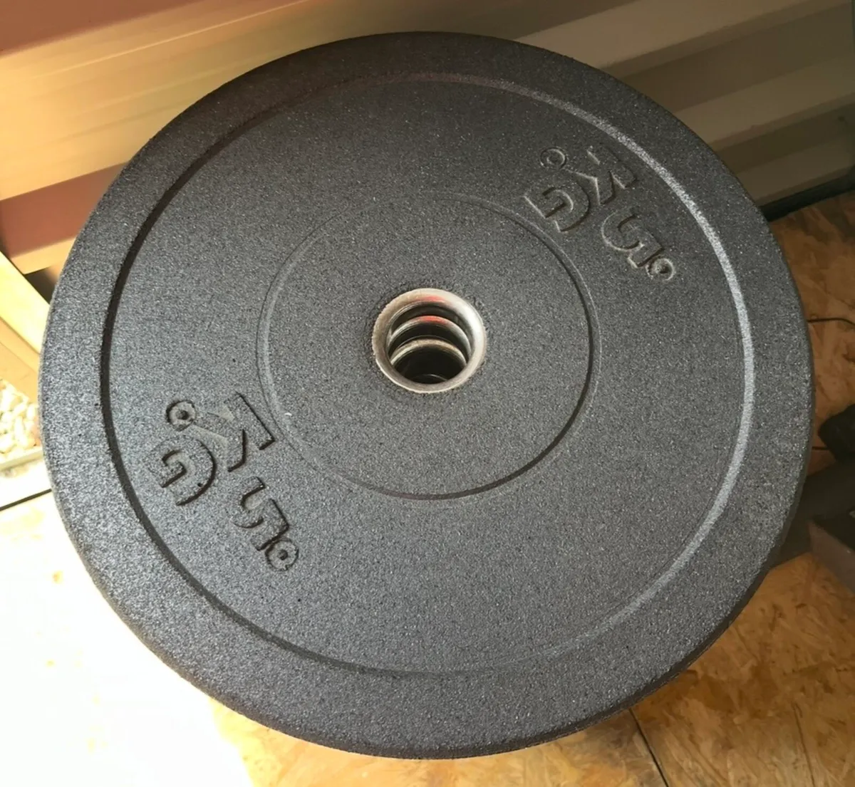 100kg crumb rubber Olympic bumper set - Image 3