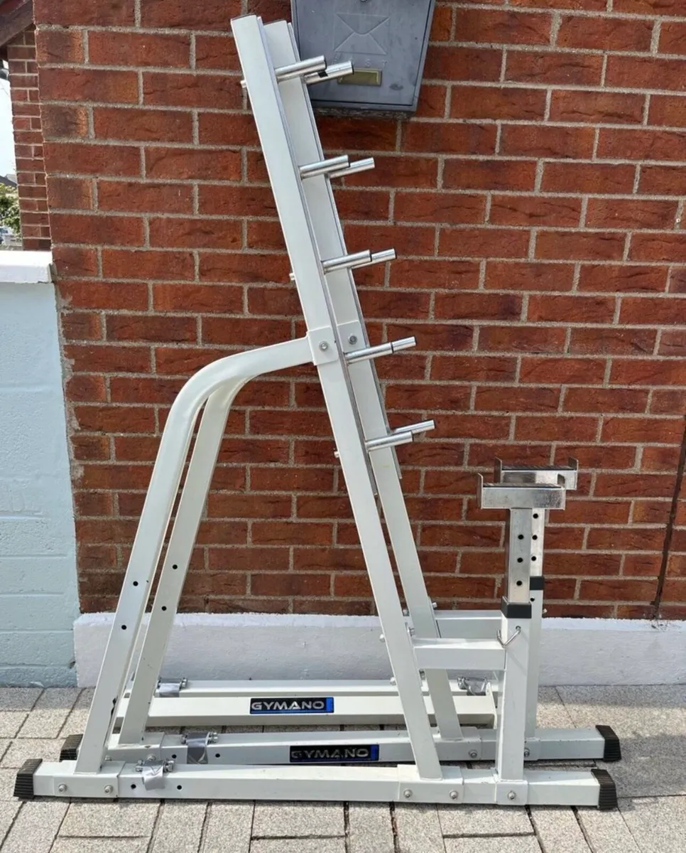Gymano mega squat / bench press rack Olympic size - Image 1