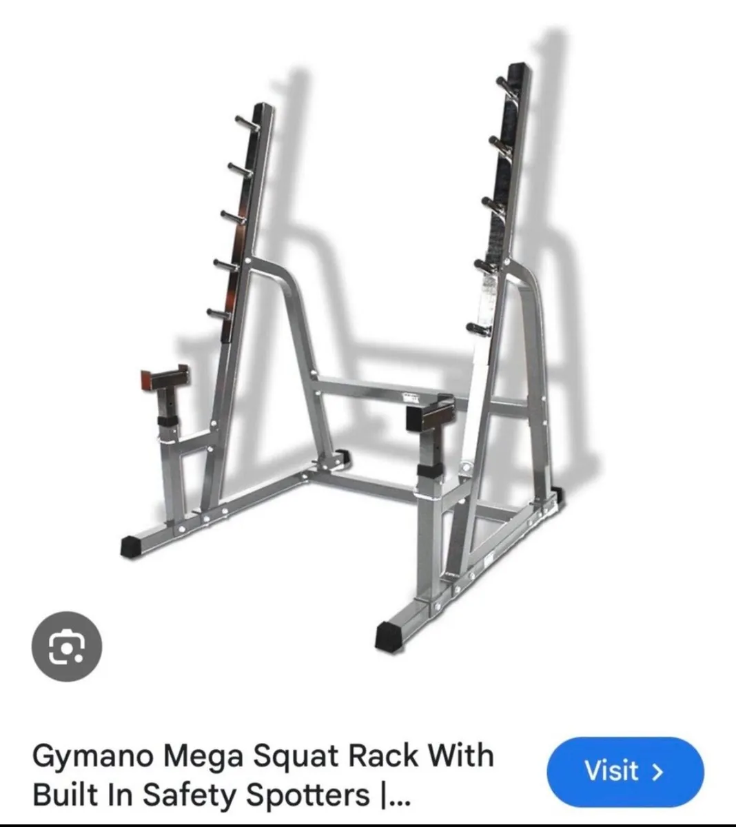 Gymano mega squat / bench press rack Olympic size - Image 2