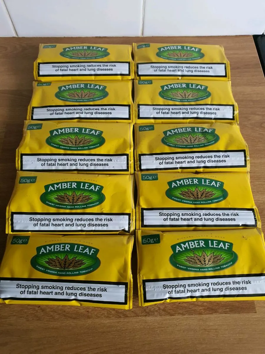 10 X 50g Pouches of Amber leaf
