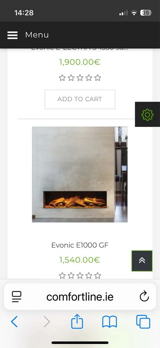 EVONICS ELECTRIC FIRE - Image 1