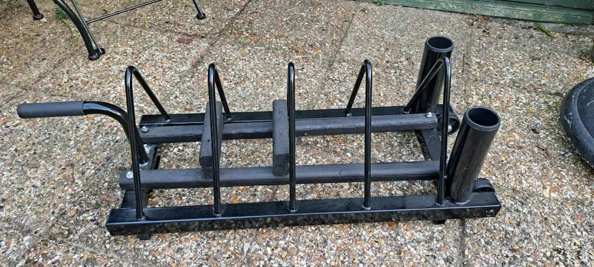 Weight plate holder on wheels - Image 2