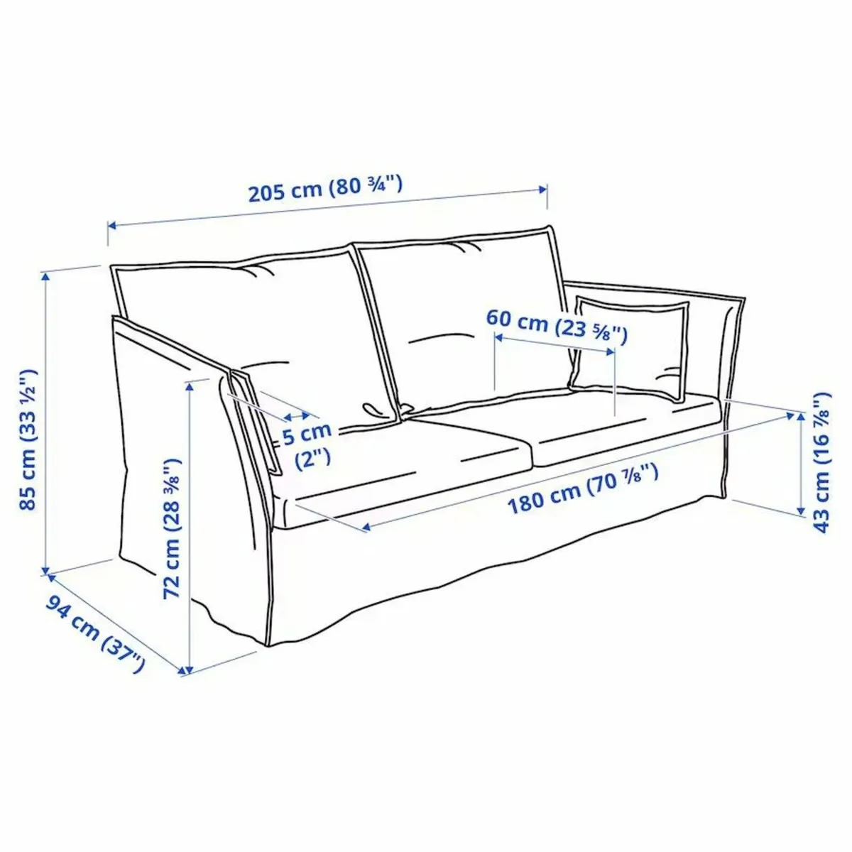 IKEA 3-seat sofa brand new - Image 2