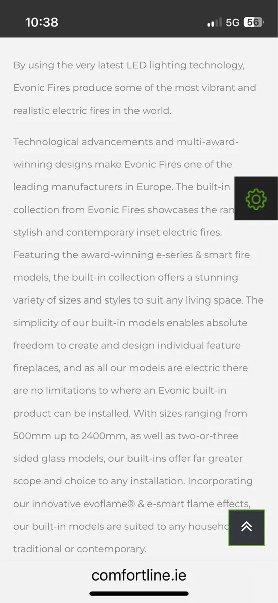 EVONICS ELECTRIC FIRE - Image 3