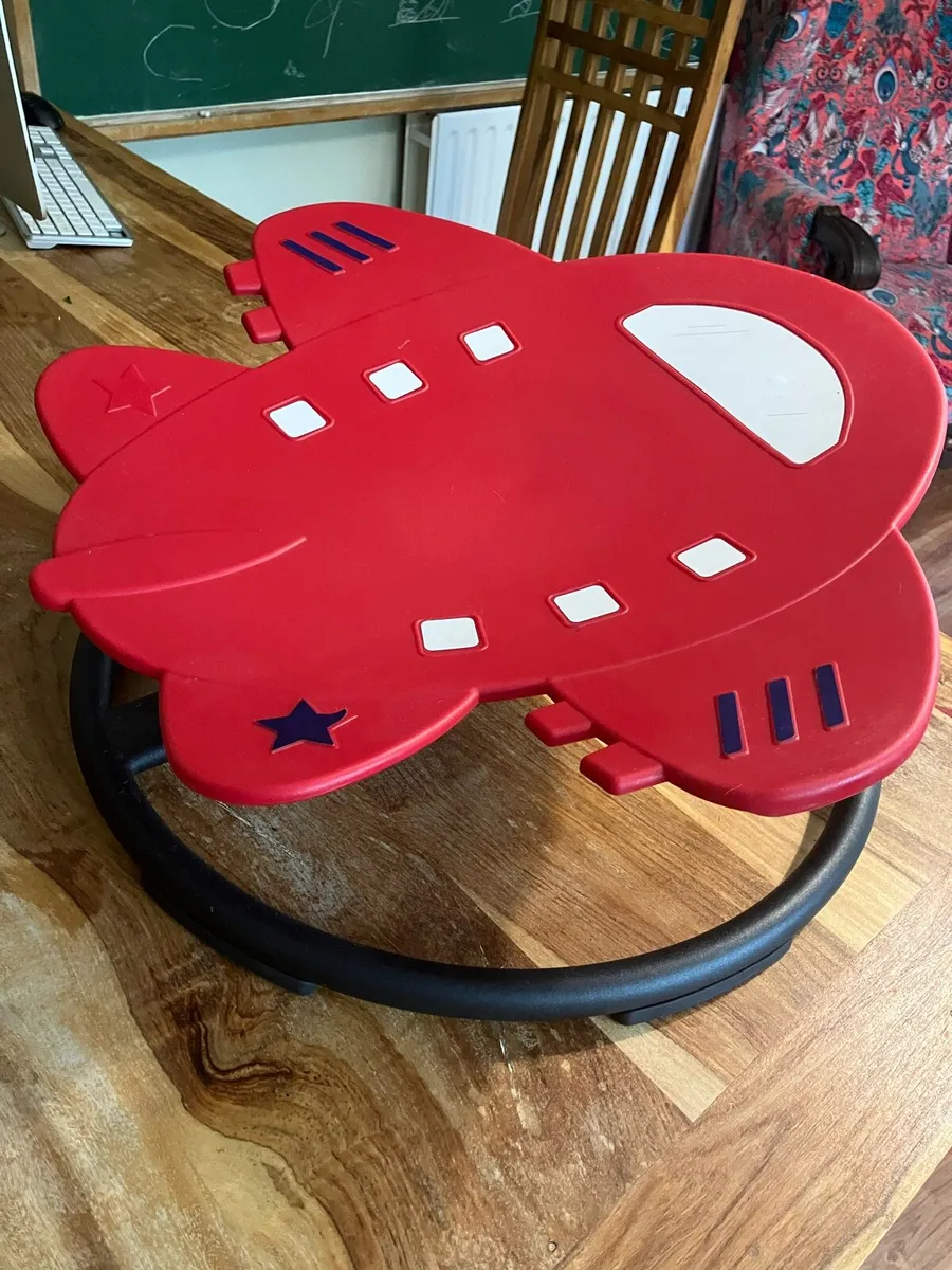 Kids sensory spin chair airplane