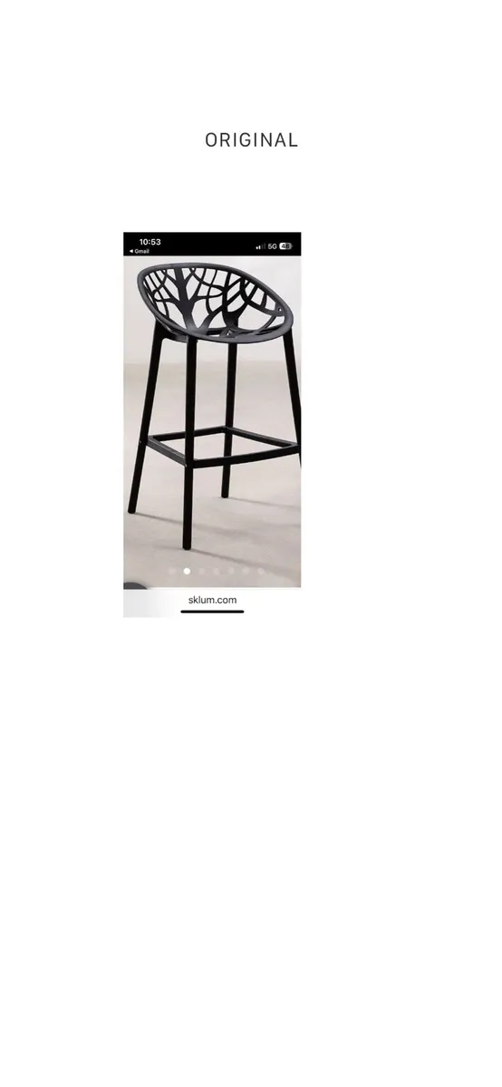 4 NEW SKLUM island stools - Image 1