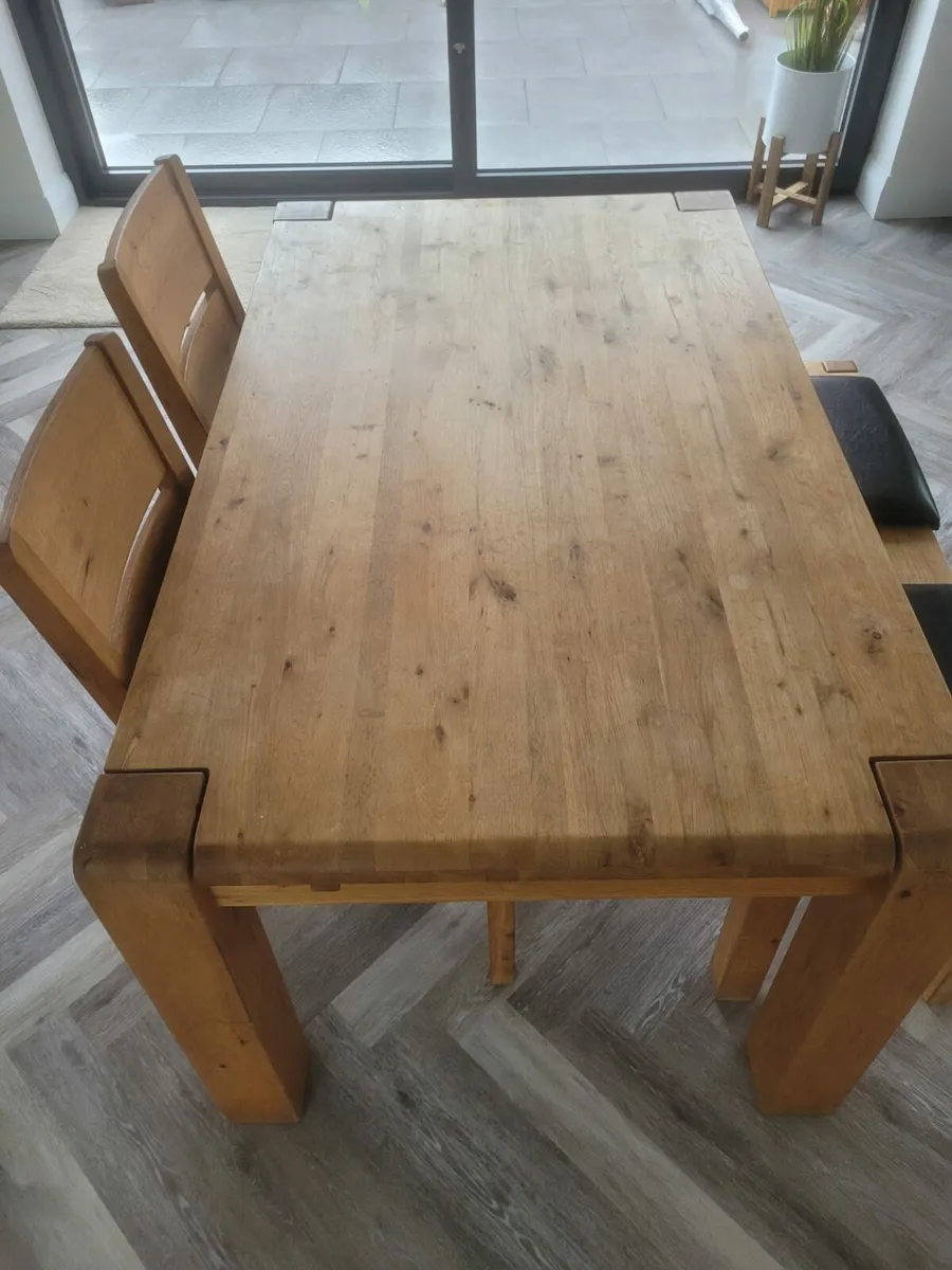 Table and Chairs with Bemch - Image 2