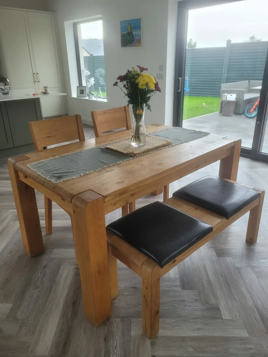 Table and Chairs with Bemch - Image 1
