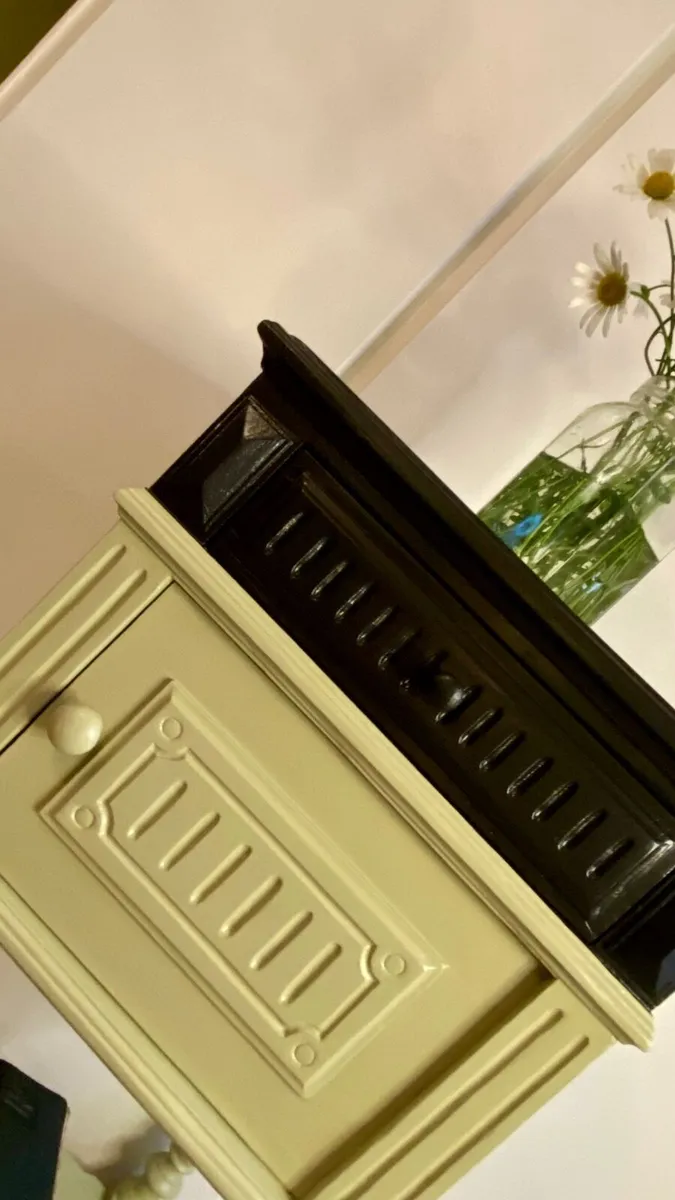 Refinished antique Oak table/ cabinet - Image 2