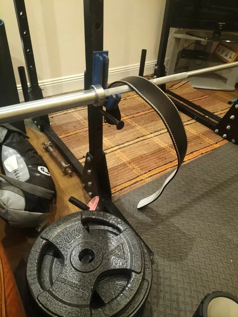 Power Rack, Bar and weights - Image 2
