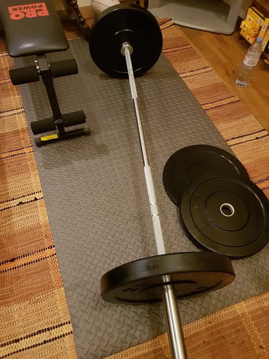 Power Rack, Bar and weights - Image 3