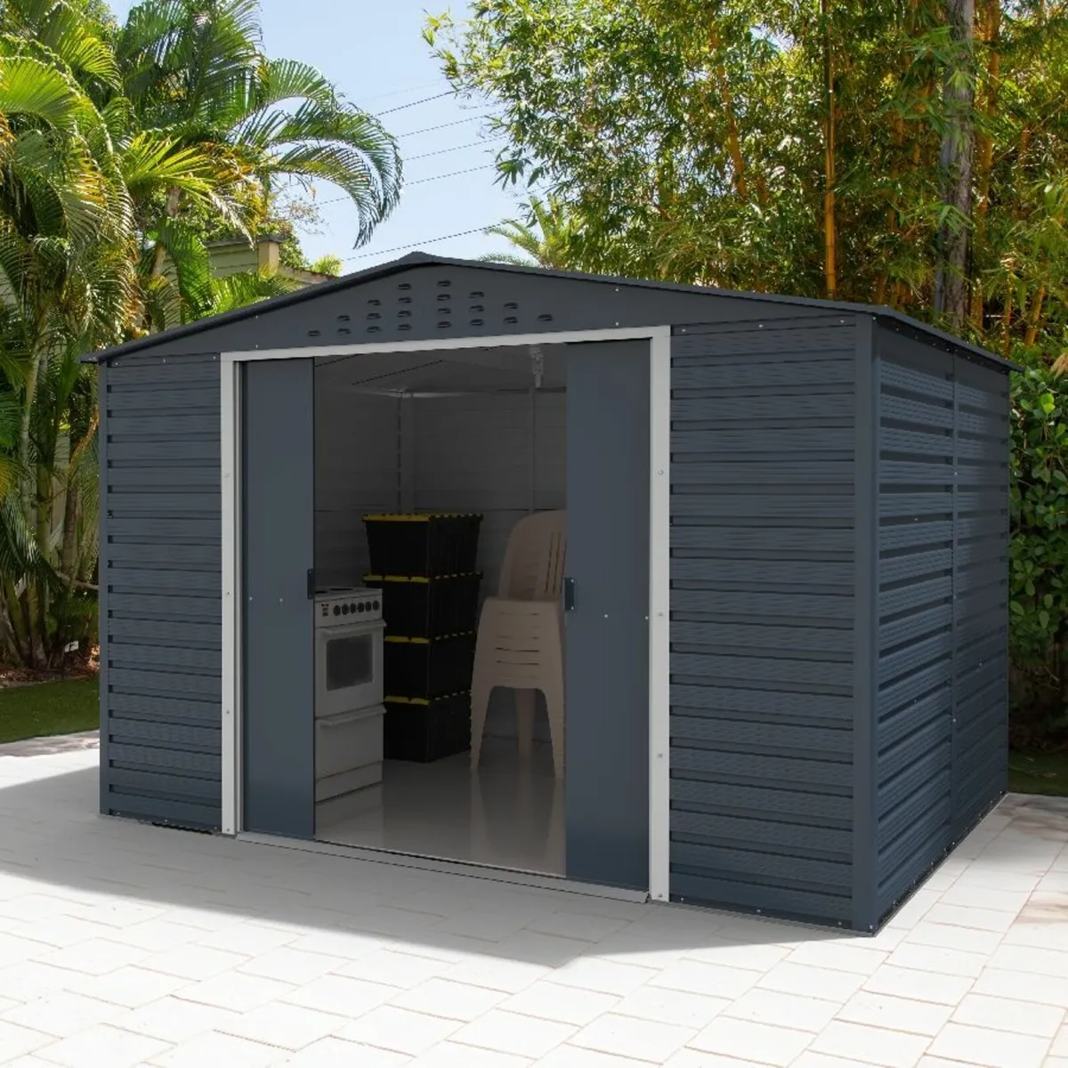 Alpine 10x8 Steel Sheds- Free  3 Day Shipping - Image 4
