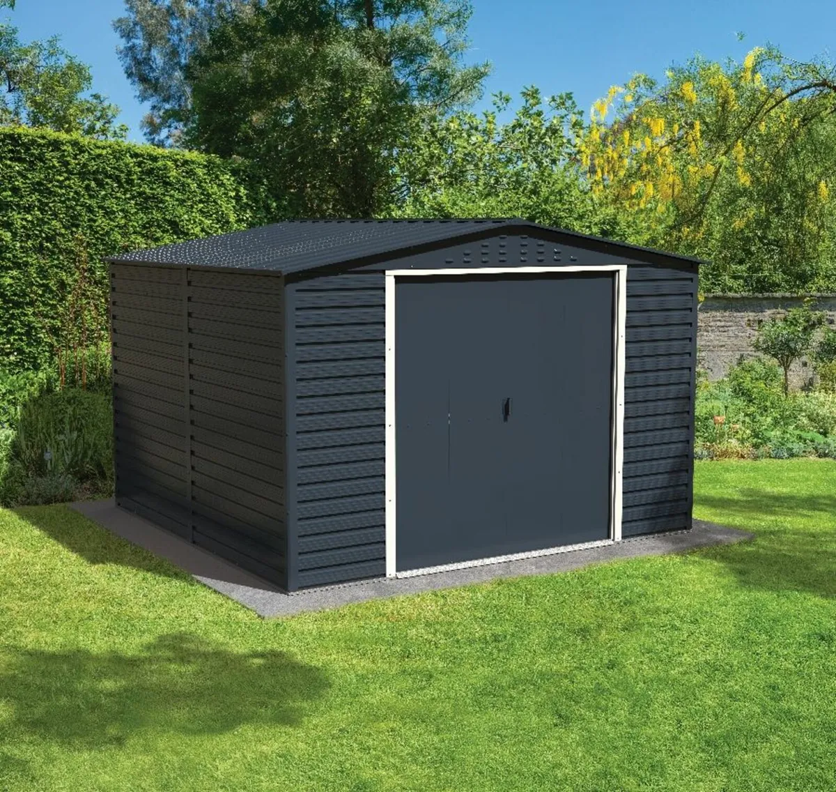 Alpine 10x8 Steel Sheds- Free  3 Day Shipping - Image 1