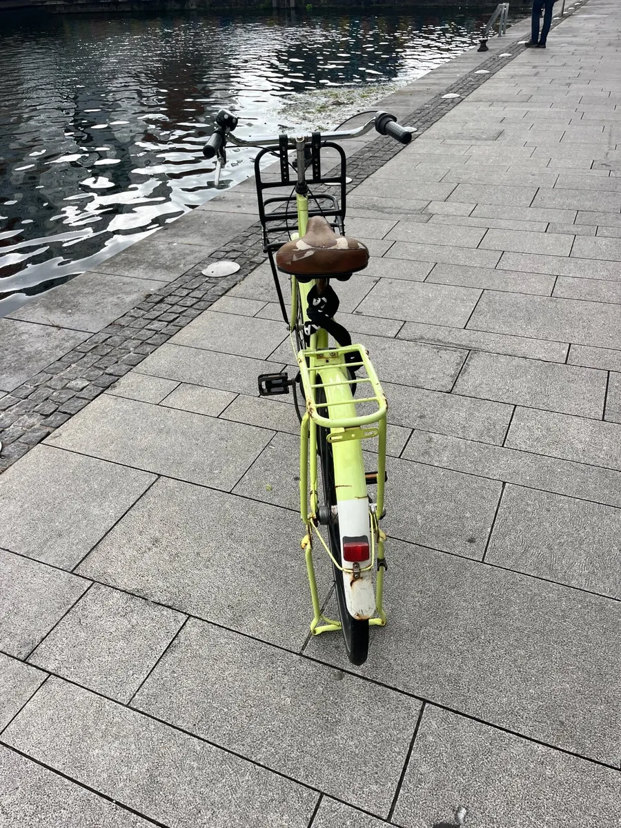 Bright yellow Dutch bike - Image 3