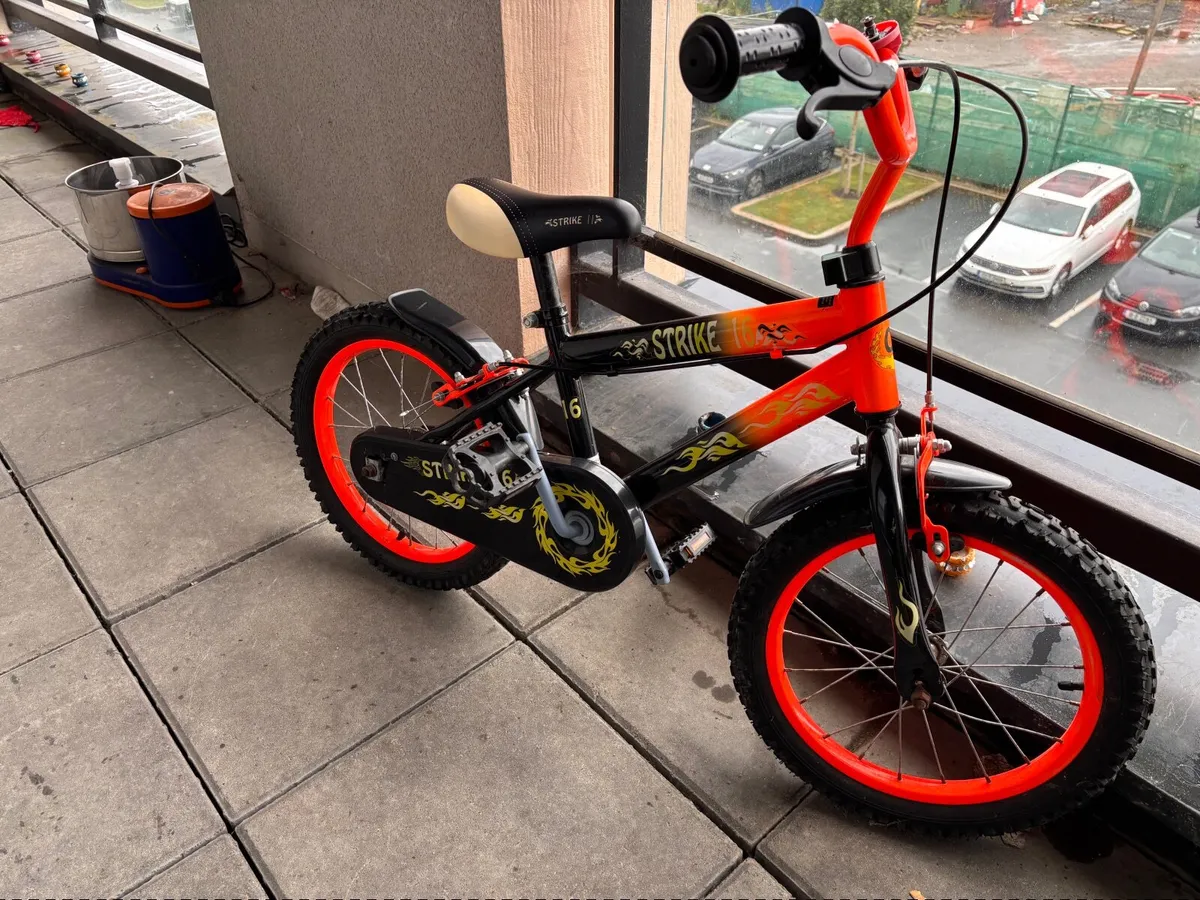 12 Inch Strike Bike Orange and Black - Image 2