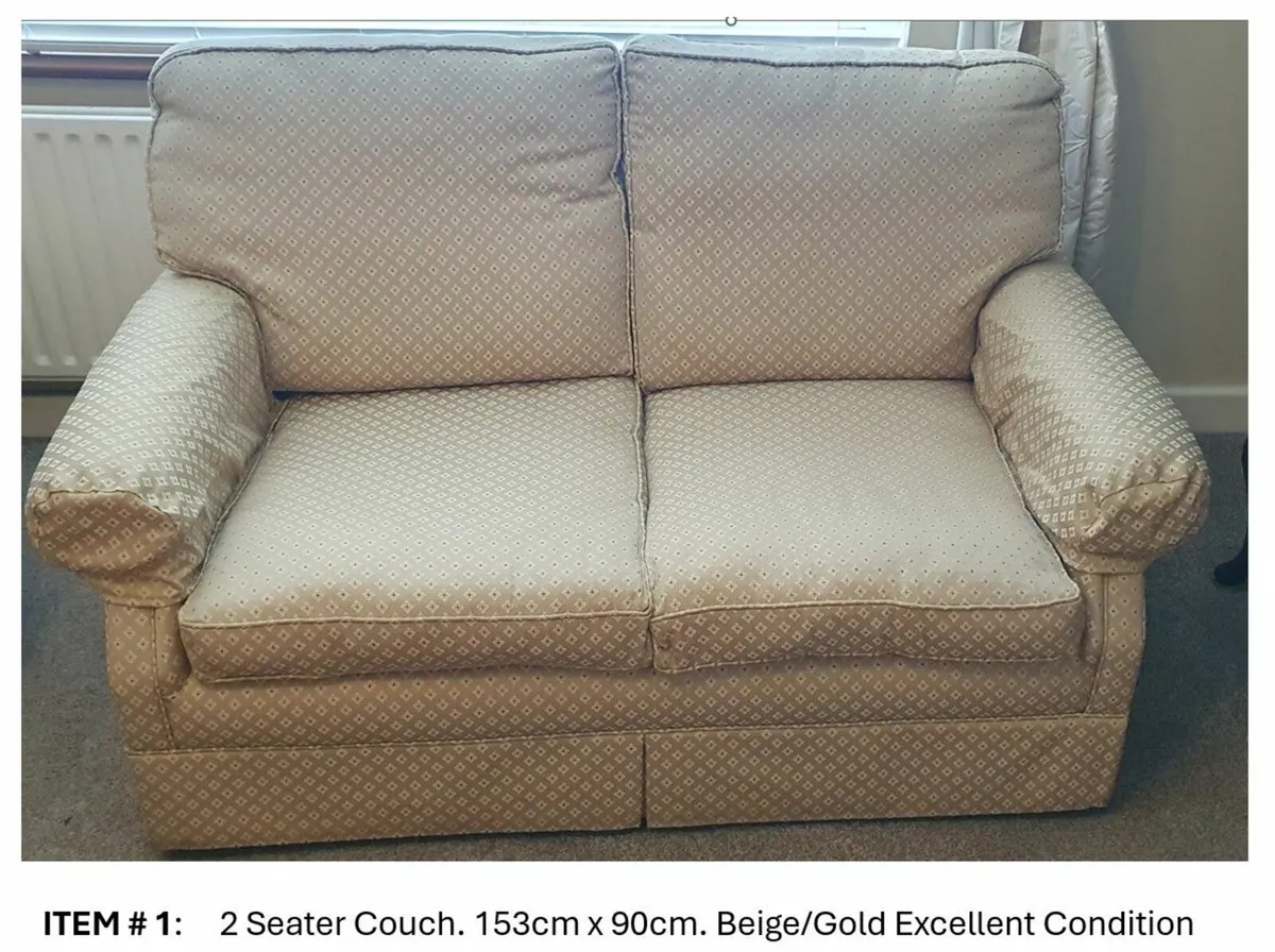1 x 2 Seater Couches/2 x Single Seater Armchair - Image 1