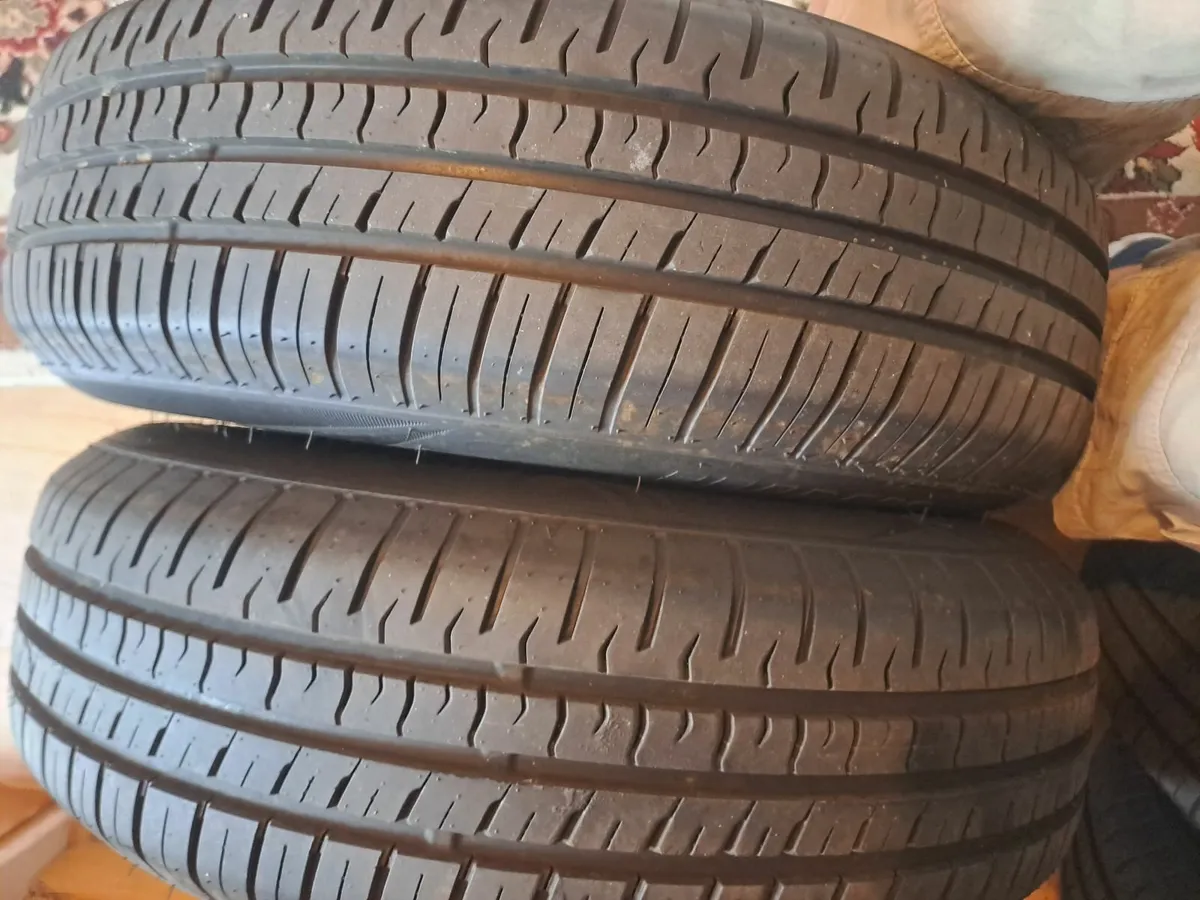 Nissan Micra steel rims and tyres x 4 - Image 3