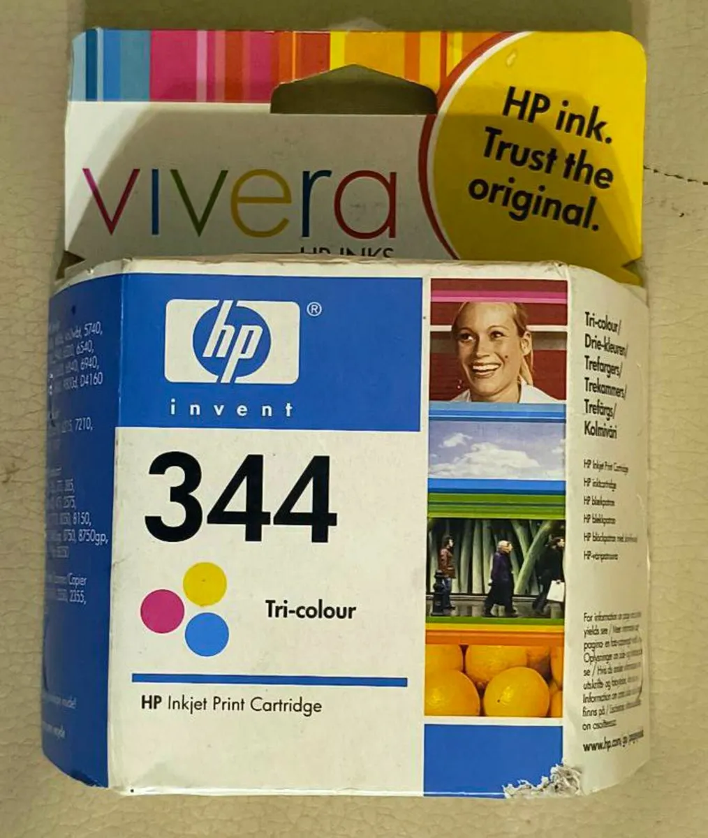 Tri colour ink cartridge 344 vivera HP inks - Image 1