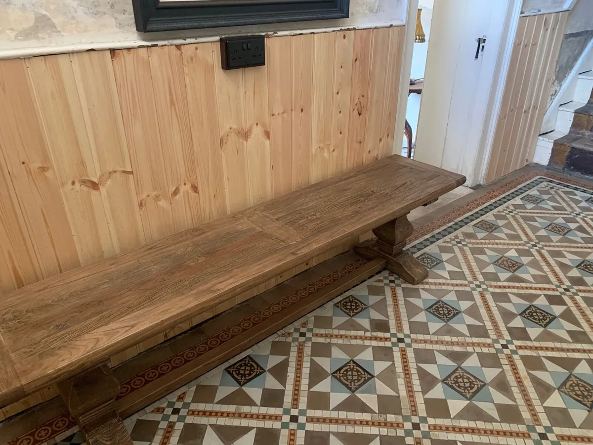 Solid Wood Bench - Image 1