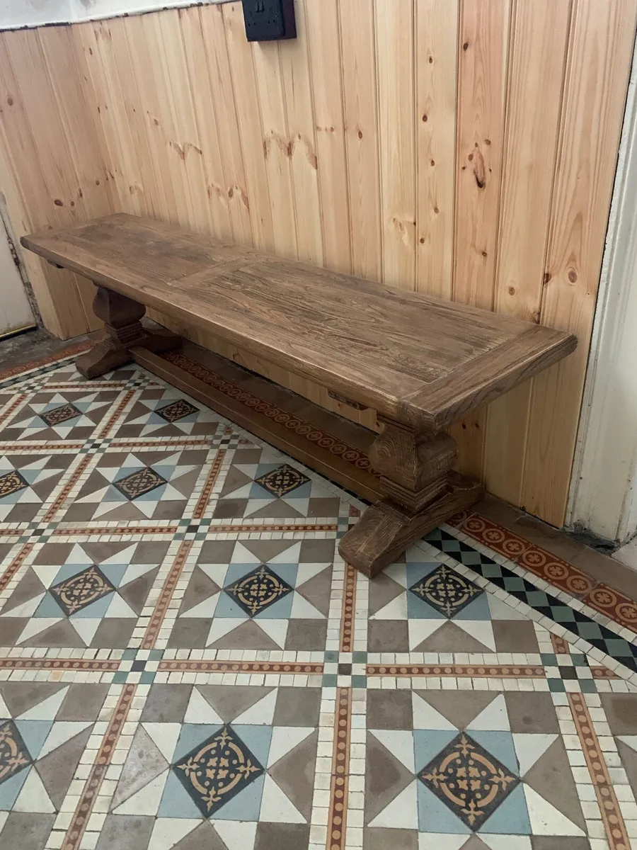 Solid Wood Bench - Image 2