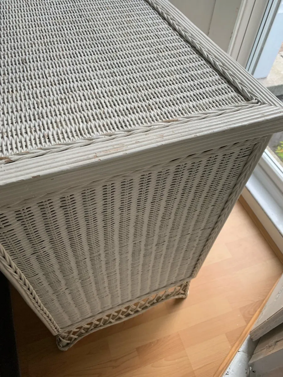 White Rattan Chest of Drawers - Image 3