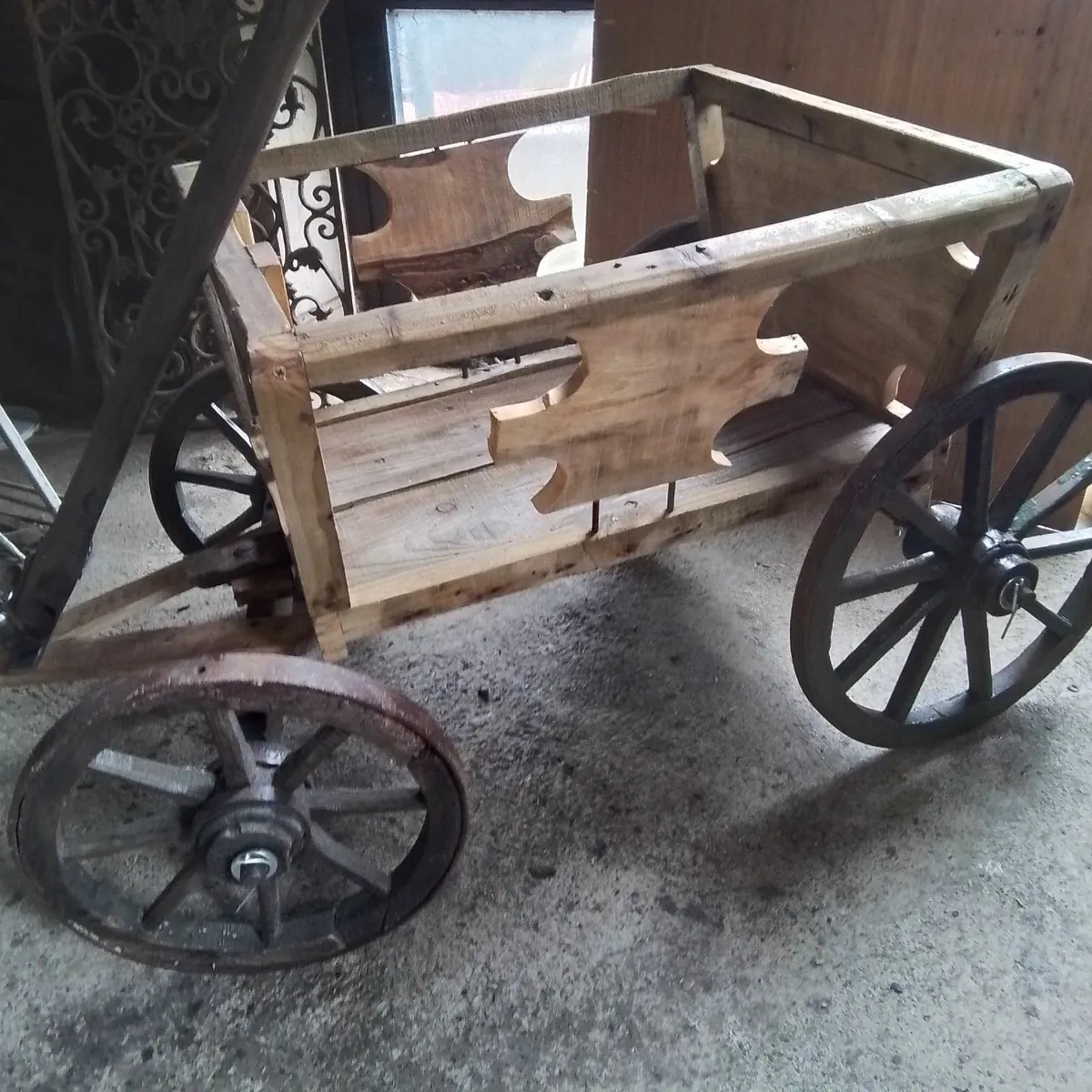 Vintage  antique  dog goat cart