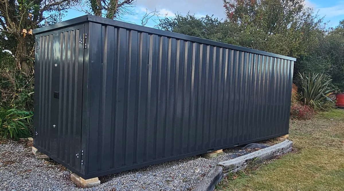 20 ft flat pack storage units,  steel sheds - Image 2