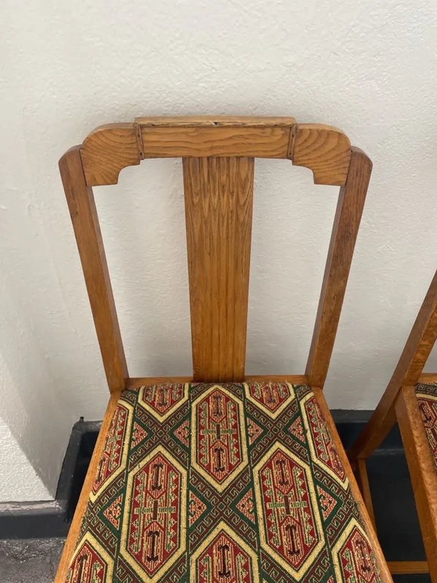 1930s Oak Dining Chairs - Image 2