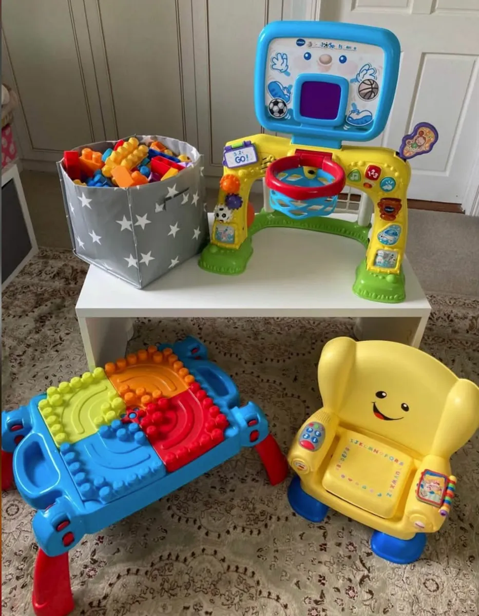 Toddler toy bundle and table - Image 1