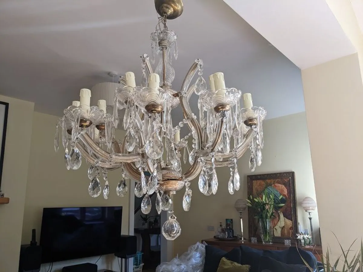 Lovely 15 arm chandelier - Image 4