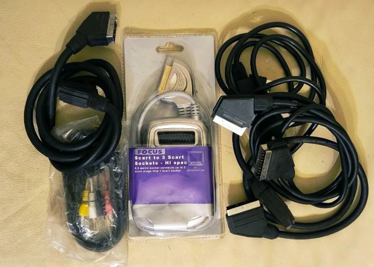 Euro SCART AV Video Audio  Connector Cable - Image 2