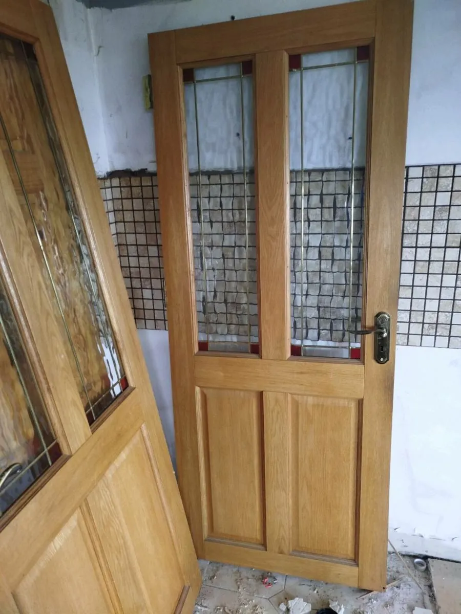 Glass and solid wood door - Image 1
