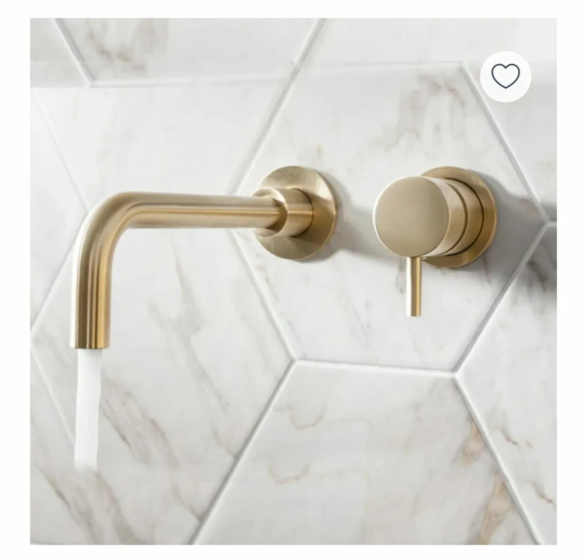 Bathroom 2 Hole Wall Mounted Bathroom Mixer Tap - Image 2
