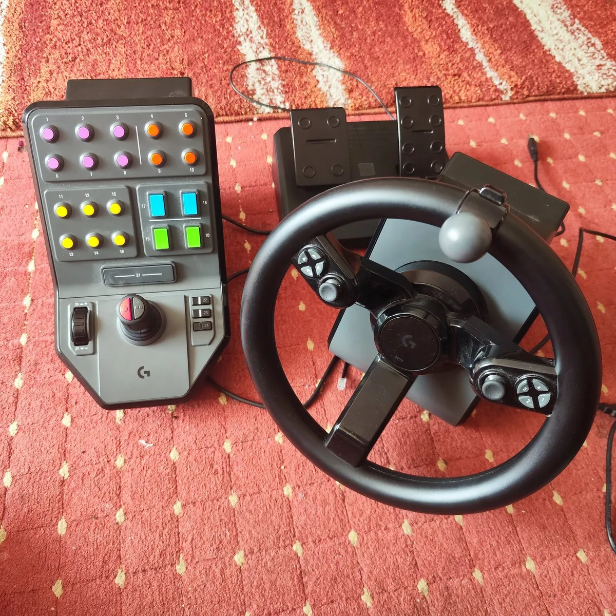 Logitech steering wheel and controll
