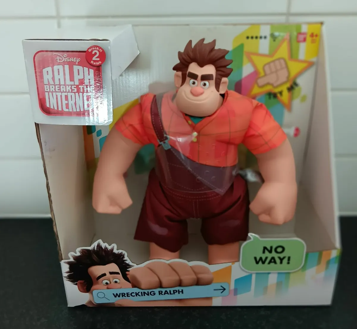 12" wreck it ralph talking and moving figure NEW - Image 1