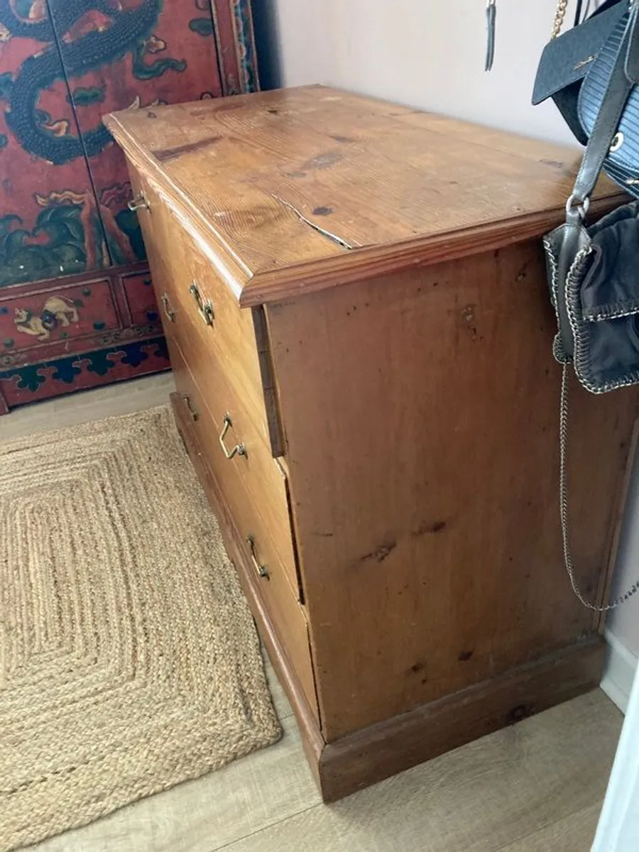 Antique Pine Chest of Drawers - Image 3