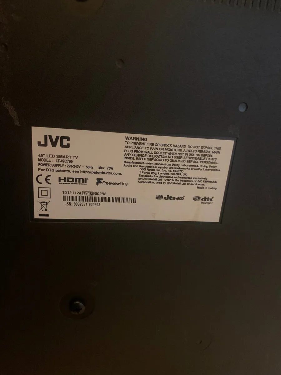 JVC  50 inch LED Smart TV - Image 3