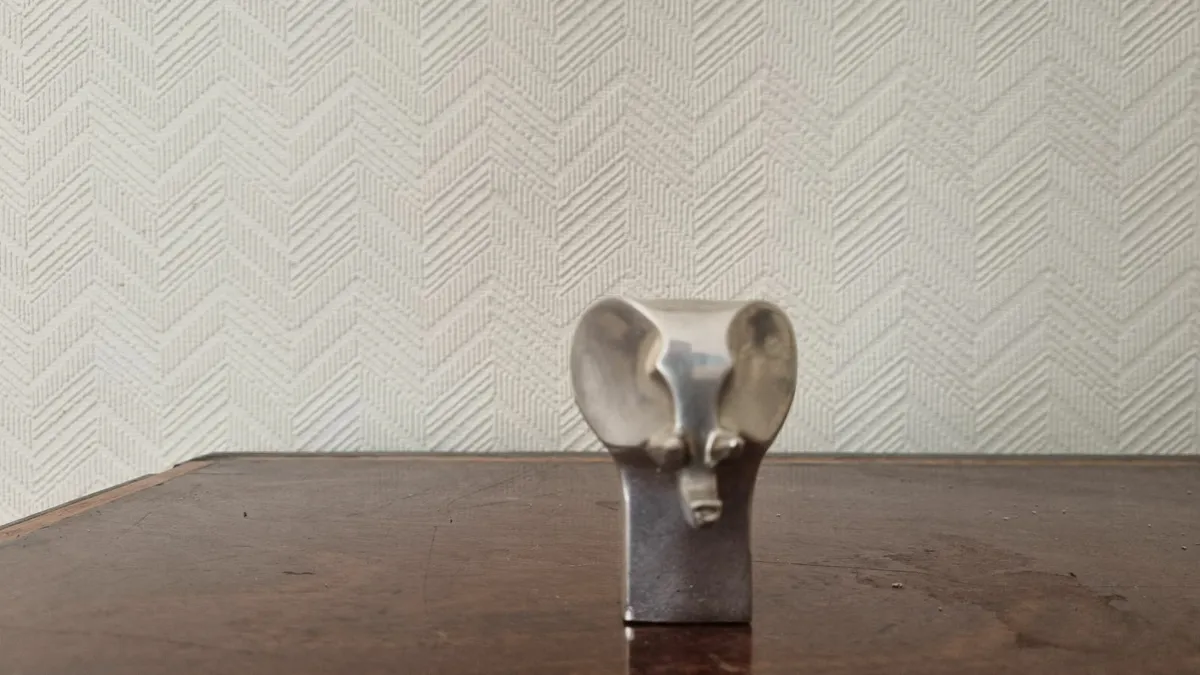 Dansk Design Sliver Plate Elephant Figurine - Image 1