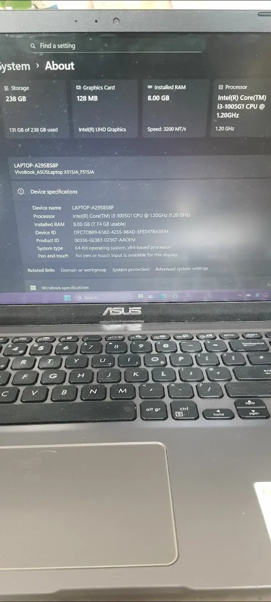 Asus Laptop F515J - Image 3
