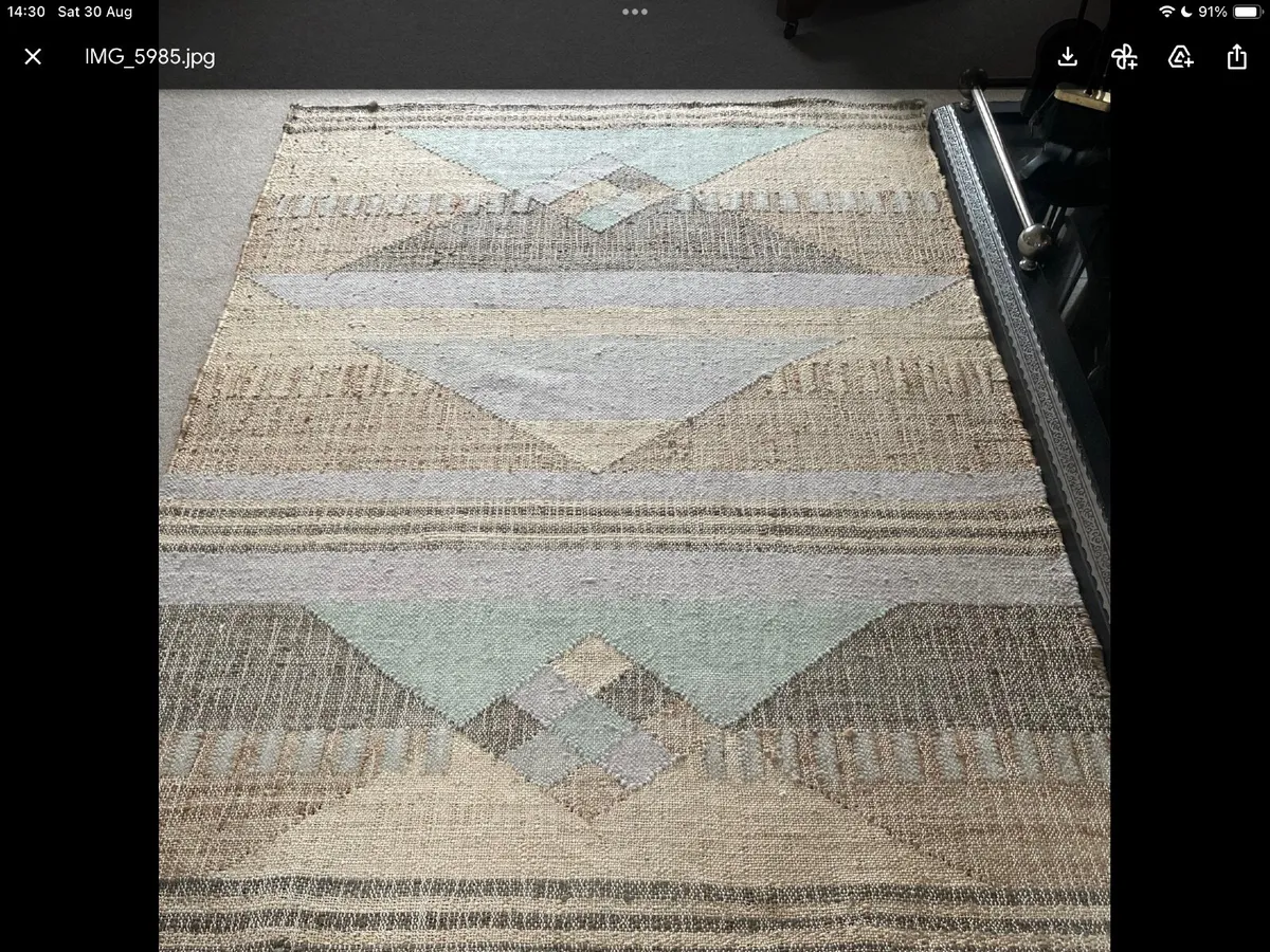 M&S Indian Modern Geo Rug - Image 2