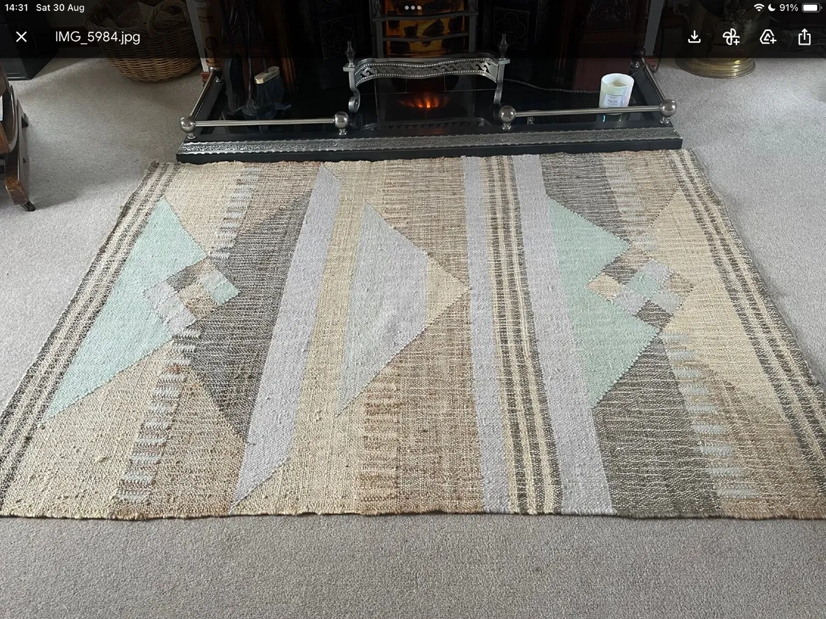 M&S Indian Modern Geo Rug - Image 1